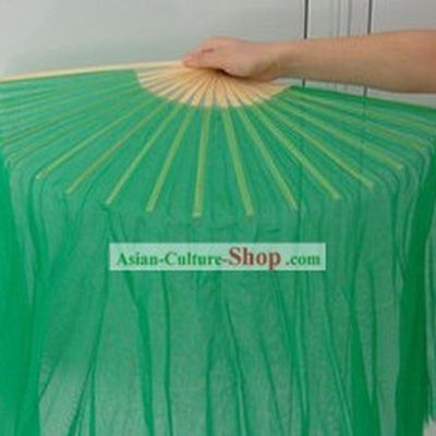 Transparent Green Dancing Fan