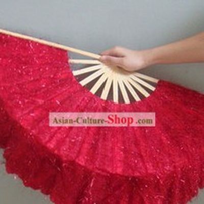 Chinese Classic Shinning Red Dancing Fan