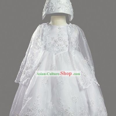 Traditional Korean Baptism Christening Gown for Baby Girl