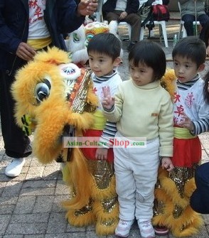 Supreme Competition and Parade Lion Dancing Costume Complete Set for Children