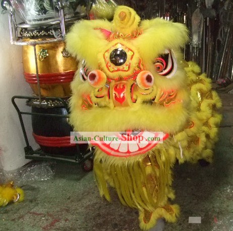 Supreme Competition and Celebration Long Wool Lion Dance Costume Complete Set