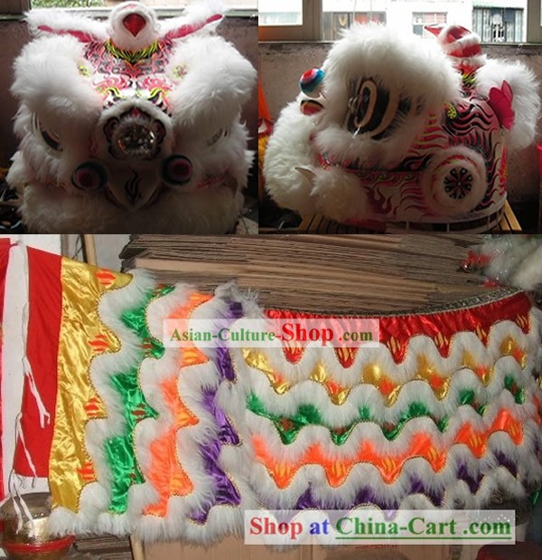 Supreme Long Wool Competition and Celebration Lion Dancing Costume Complete Set