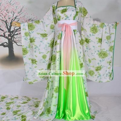 Ancient Chinese Tang Dynasty Female Palace Clothing Complete Set for Women