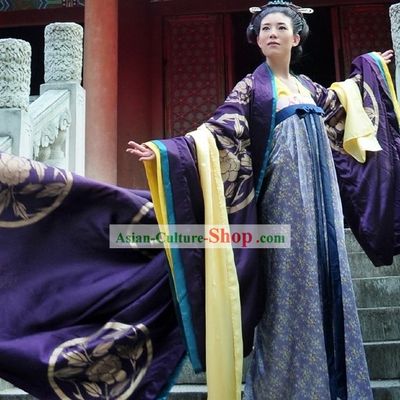 Ancient Tang Period Wu Zetian Women Emperor Court Dress
