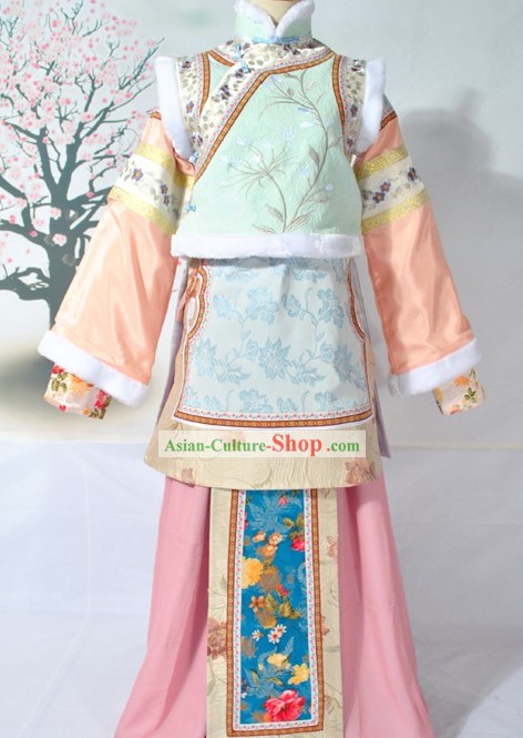 Chinese Qing Dynasty Princess Clothing Complete Set