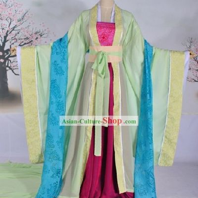 Tang Dynasty Female Citizen Clothing Complete Set