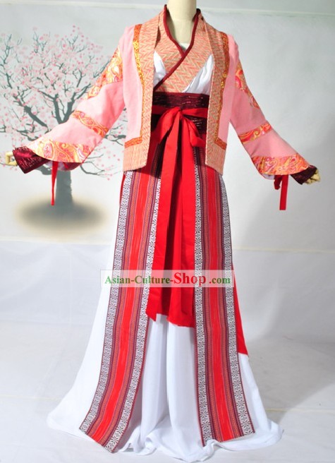 Ancient Chinese Swordswoman Clothing Complete Set