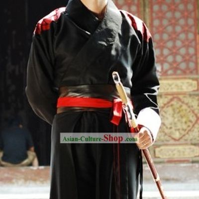 Ancient Chinese Knight Swordsman Clothing Complete Set for Men