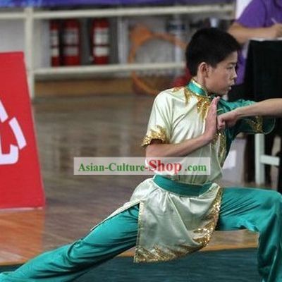 Chinese Silk Tai Chi Competition Clothes for Children