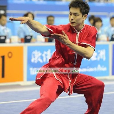 Chinese Silk Tai Chi Competition Uniform for Men