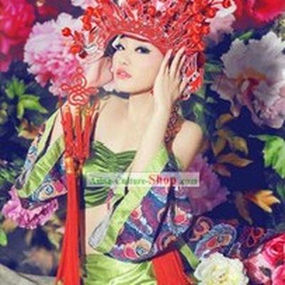 Chinese Red Wedding Phoenix Crown