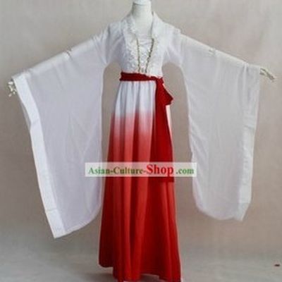 Ancient Chinese Color Transition Musician Costumes for Women