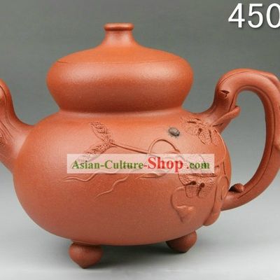 Chinese Classic Zisha Hulu Gourd Teapot