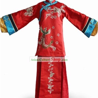 Chinese Classic Wedding Phoenix Clothes Complete Set