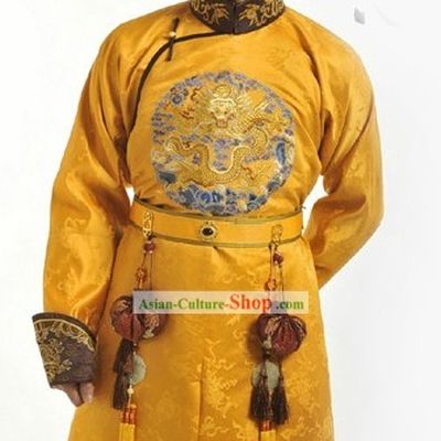 Ancient Chinese Emperor Clothes Complete Set