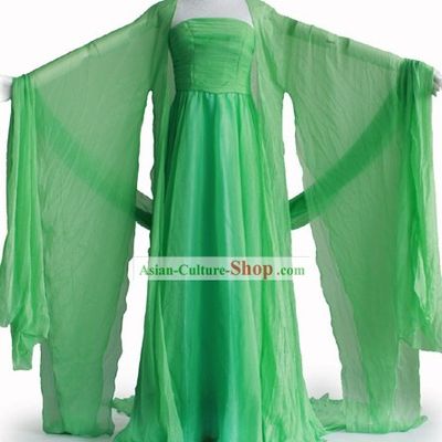 Tang Dynasty Green Lady Clothes Complete Set