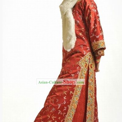 Ancient Chinese Palace Princess Wedding Dress and Hair Accessories Complete Set
