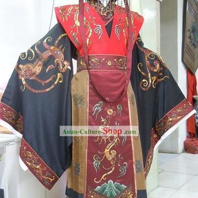 Sui Wendi Emperor Clothes and Hat Complete Set