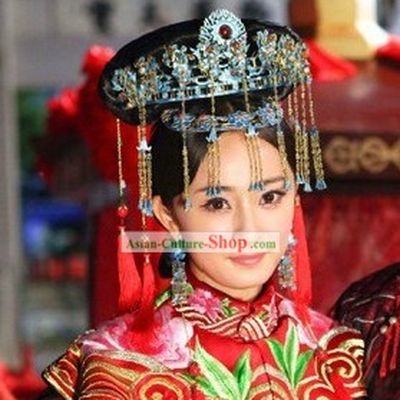Ancient Chinese Wedding Phoenix Headpieces for Brides