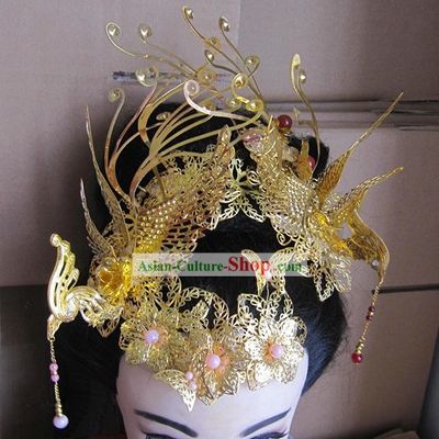 Ancient Chinese Wedding Phoenix Hair Accessories for Brides