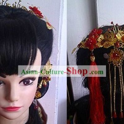 Traditional Chinese Wedding Ceremony Hair Accessories for Brides