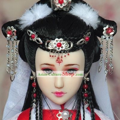 Ancient Chinese Princess Hair Accessories and Wig