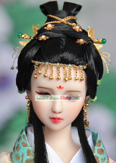 Ancient Chinese Princess Hair Accessories and Wig