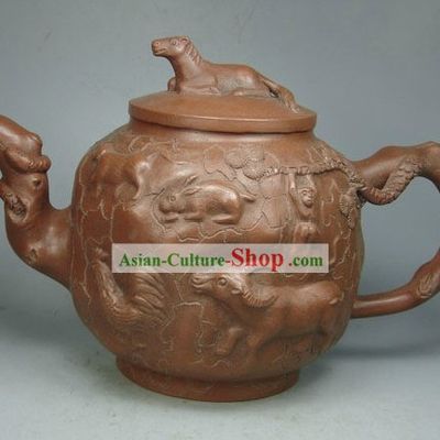 Chinese Twelve Symbolic Zodiac Animals Zisha Teapot