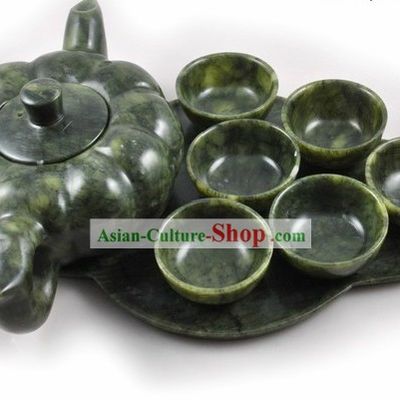 Chinese Classic Jade Stone Teapot