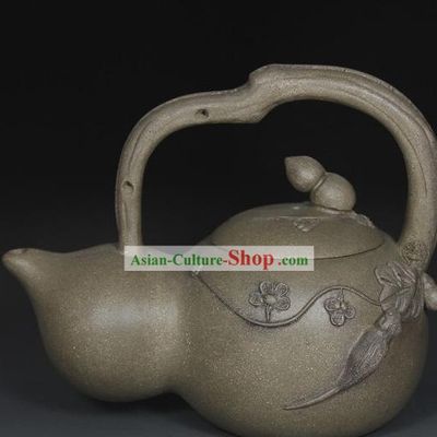 Chinese Classical Hulu Shape Zisha Teapot