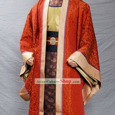 Ancient Chinese Nobles Costumes and Coronet for Men