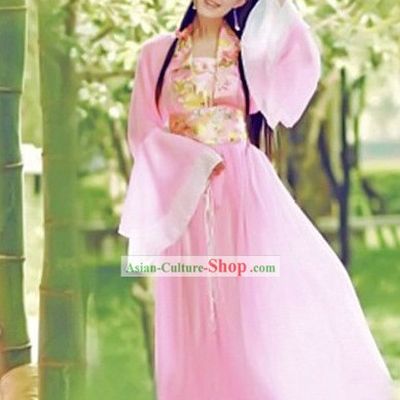Ancient Chinese Pink Lady Costumes for Women