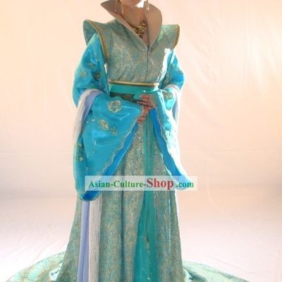 Ancient Chinese Palace Princess Costumes and Headpiece Complete Set