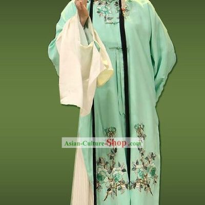 Chinese Opera Hua Dan Light Green Lady Costumes for Women