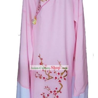 Chinese Opera Embroidered Plum Blossom Water Sleeve Dance Costumes for Men
