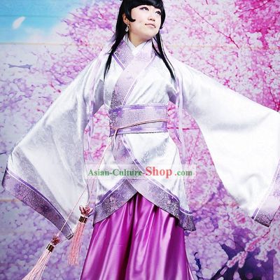 Ancient Chinese Gradual Change Silk Robe Clothing for Women