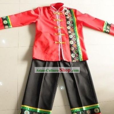 Chinese Zhuang Ethnic Clothes for Men