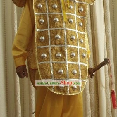 Ancient Chinese General Costumes and Hat for Men