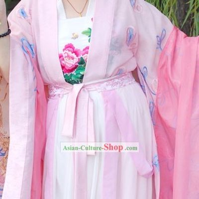 Ancient Chinese Tang Dynasty Female Clothing Complete Set