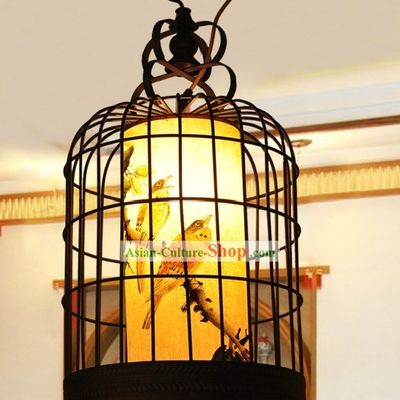 Chinese Antique Style Birdcage Hanging Palace Lantern