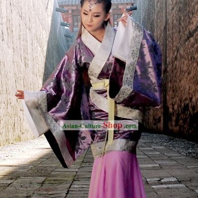 Ancient Chinese Han Dynasty Empress Clothing Complete Set