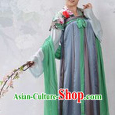 Ancient Chinese Tang Dynasty Palace Women Clothes 4 Sets