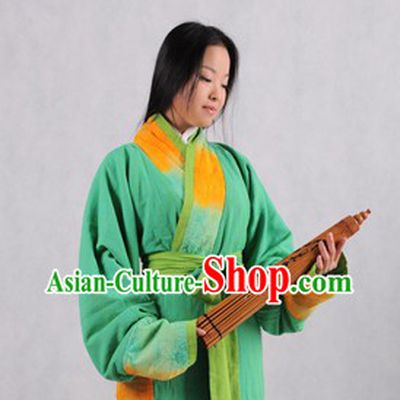 Ancient Chu Guo Women Clothes Complete Set