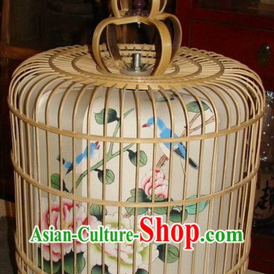 Chinese Classic Handmade and Painted Birdcage Hanging Palace Lantern