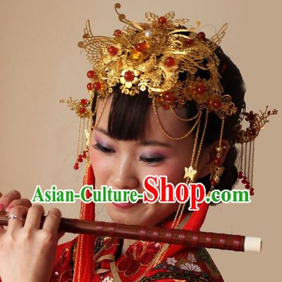 Ancient Chinese Wedding Phoenix Crown for Brides