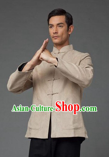 Traditional Chinese Bruce Lee Kung Fu Star Costumes for Men