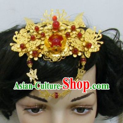 Traditional Chinese Handmade Flower Wedding Head Accessories