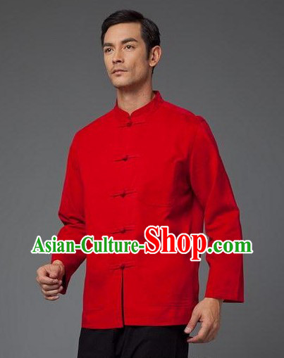 Chinese Stunning Red Wedding Suit for Man