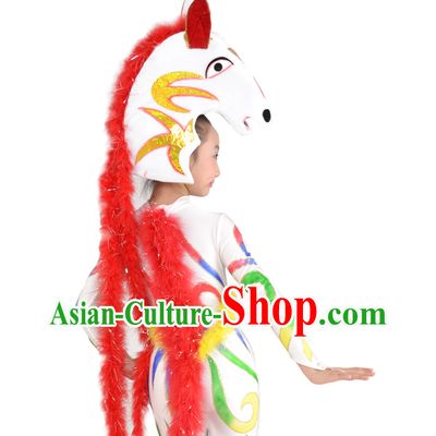 Chinese Horse Year Dance Costume and Head for Adults or Children