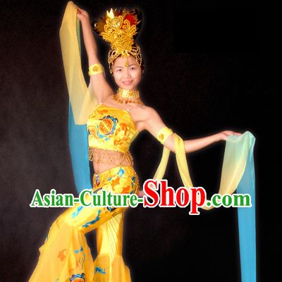 Stunning Chinese Classical Flying Fairy Dance Costumes Complete Set